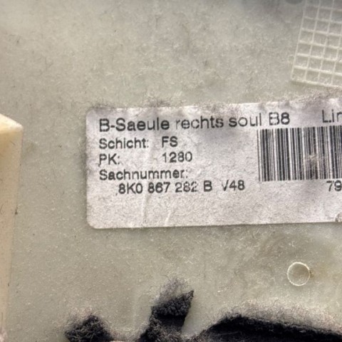 (B) statramsčio apdaila (viršutinė)